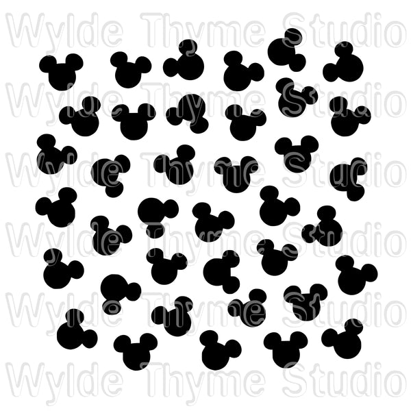 Mouse Ears Scatter Stencil