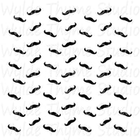 Mustache Background Stencil