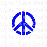 Peace Sign Stencil