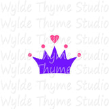 Princess Crown Stencil