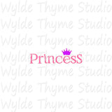 Princess Word Stencil