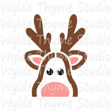 Reindeer Stencil Style 4