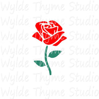 Rose Flower Stencil