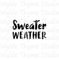 Sweater Weather Stencil