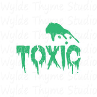 Toxic Word Stencil