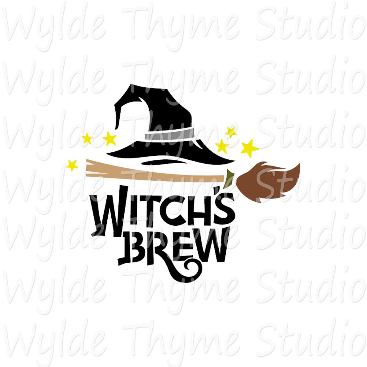 Witch's Brew Stencil – Wylde Thyme Studio