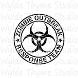 Zombie Outbreak Stencil