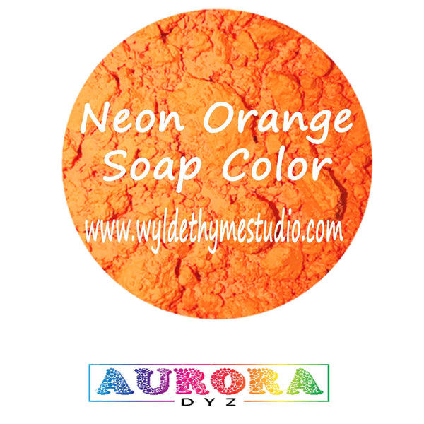 Neon Orange Soap Dye